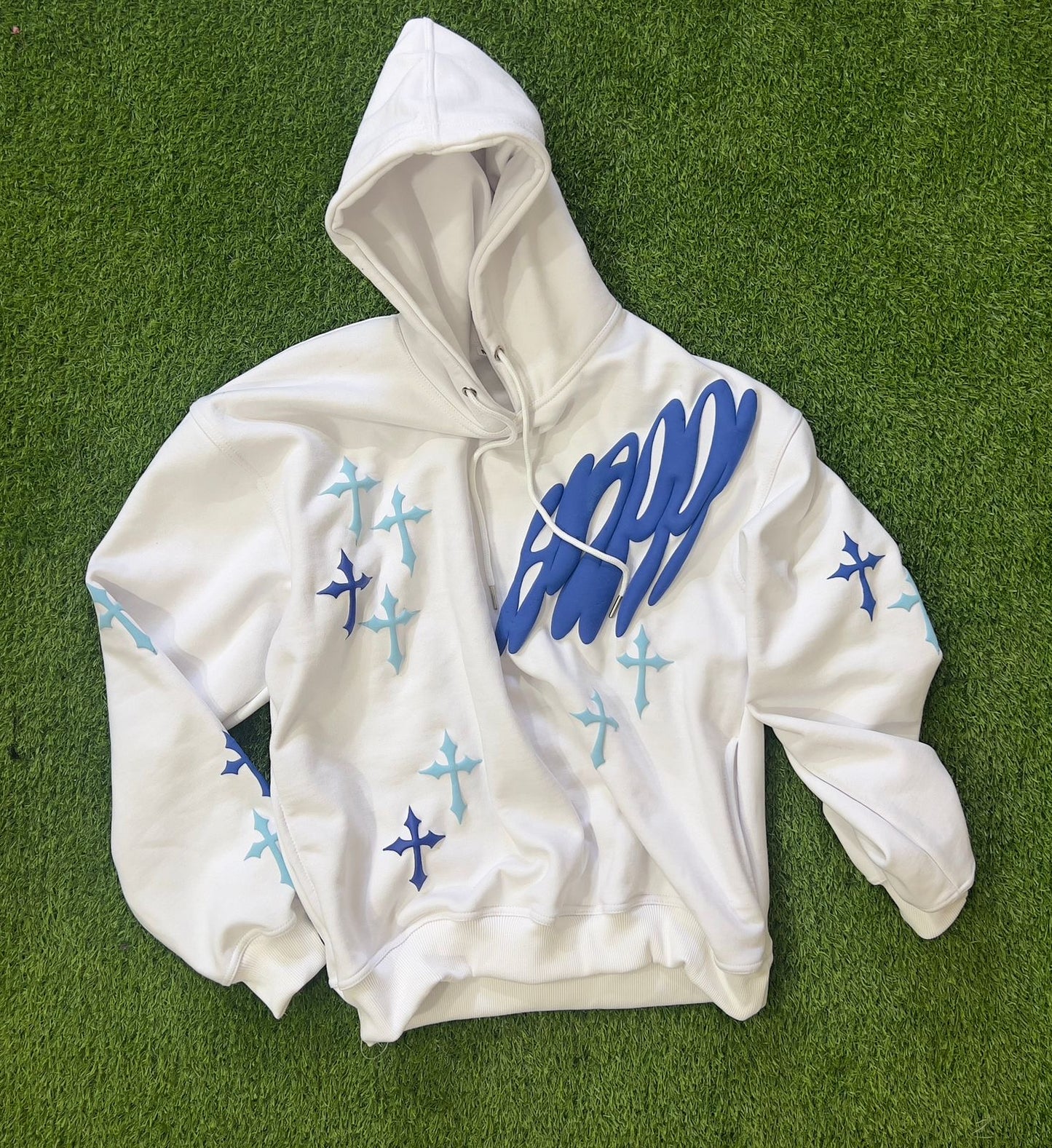 Happi Puff Print Hoodie